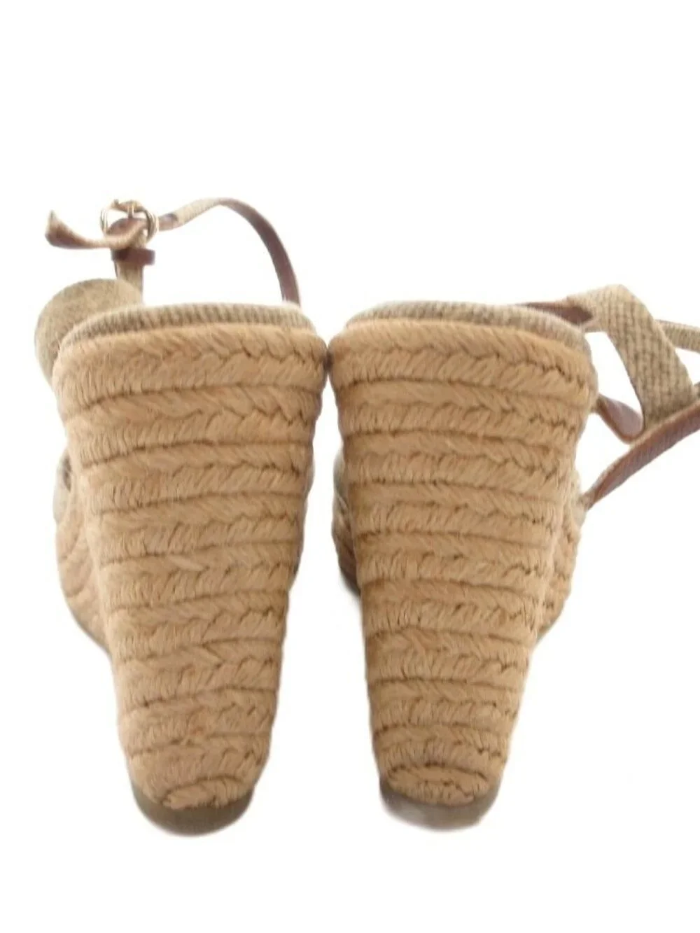 Gucci Sandals Wedge Sole Strap Outsole GG Logo 35 Beige - Picture 5 of 8